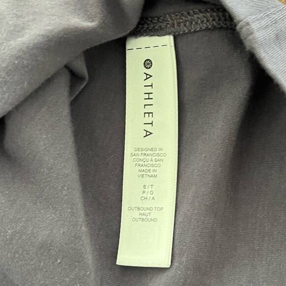 Athleta Outbound Stretch Purple Semi-Fitted Long Sleeved Top-Size Small - Picture 5 of 5